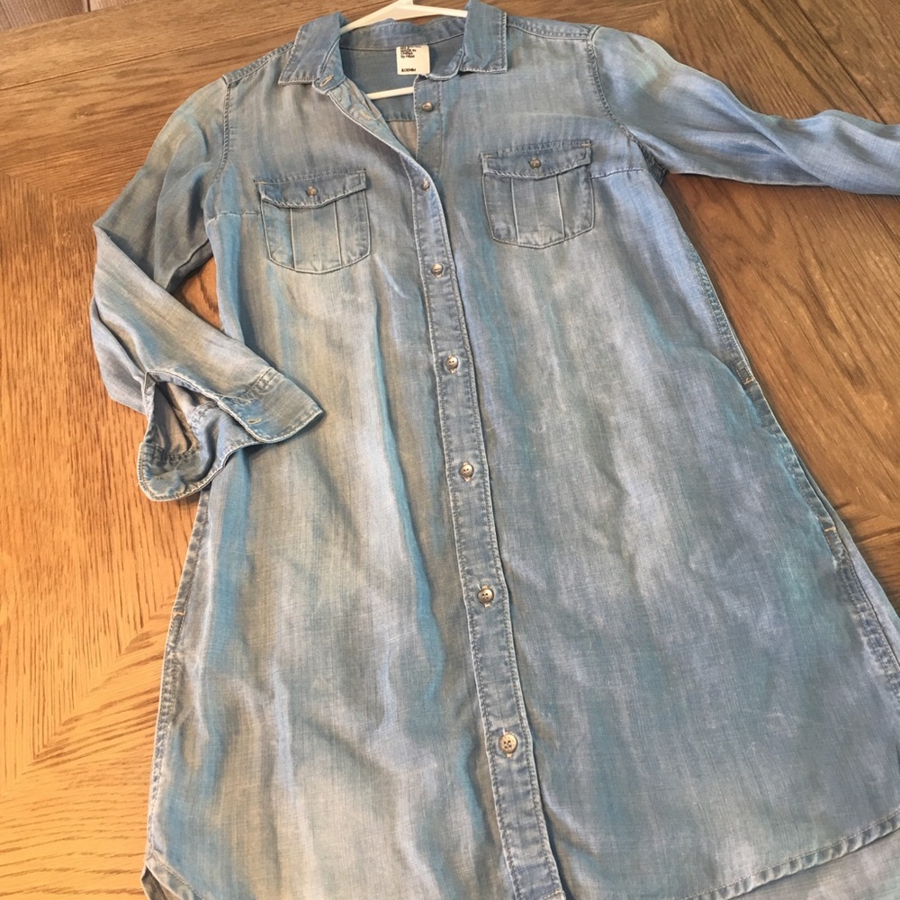 H&M Chambray long sleeve dress size 2